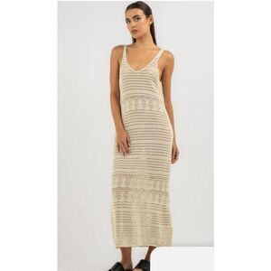 NWT Rip Curl Sea of Dreams Crocheted Maxi Dress Coverup: Sexy Feminine Boho